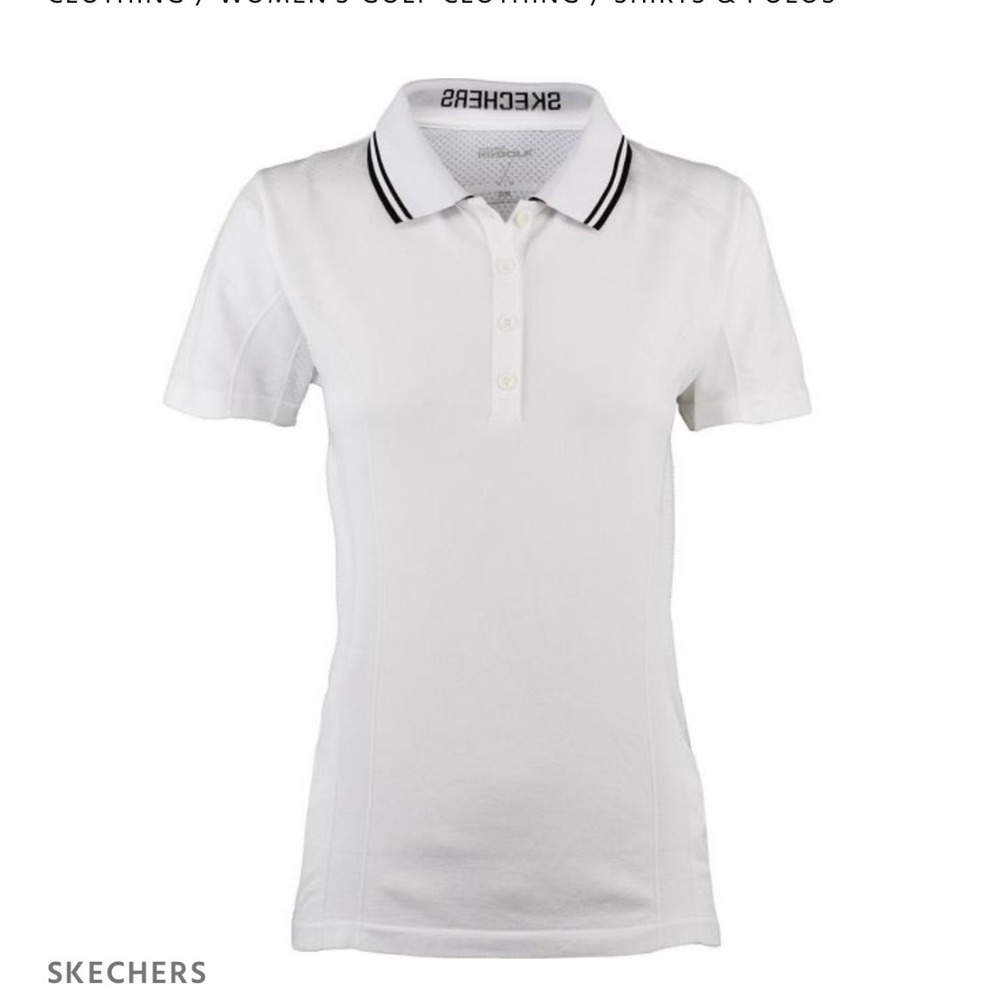 Skechers Womens‎ White Go
Golf Polo Shirt size L/XL Seamless Sweetspot